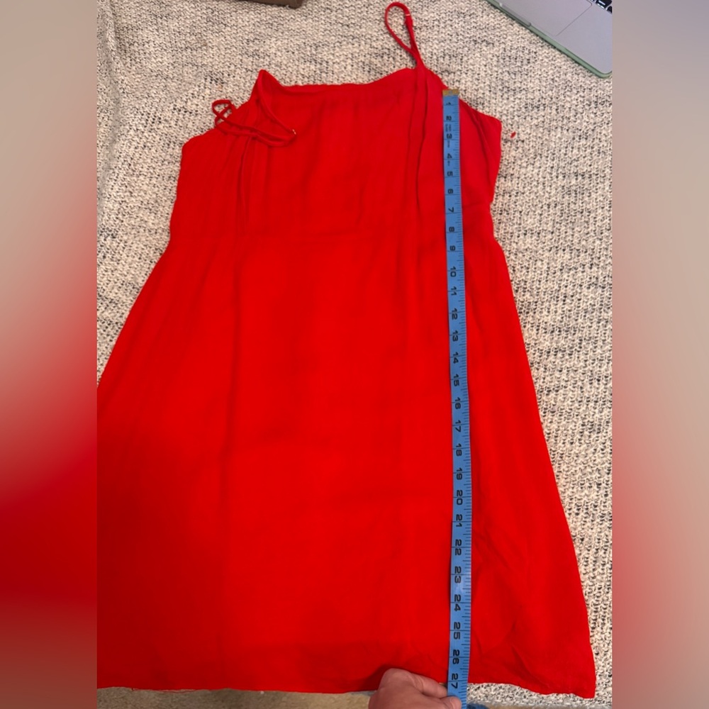 Chic Scarlet Mini Dress - Picture 2 of 4
